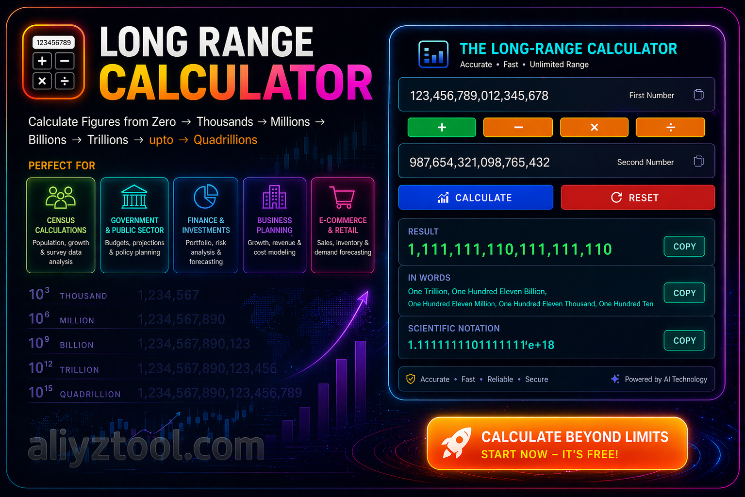 Long Range Calculator