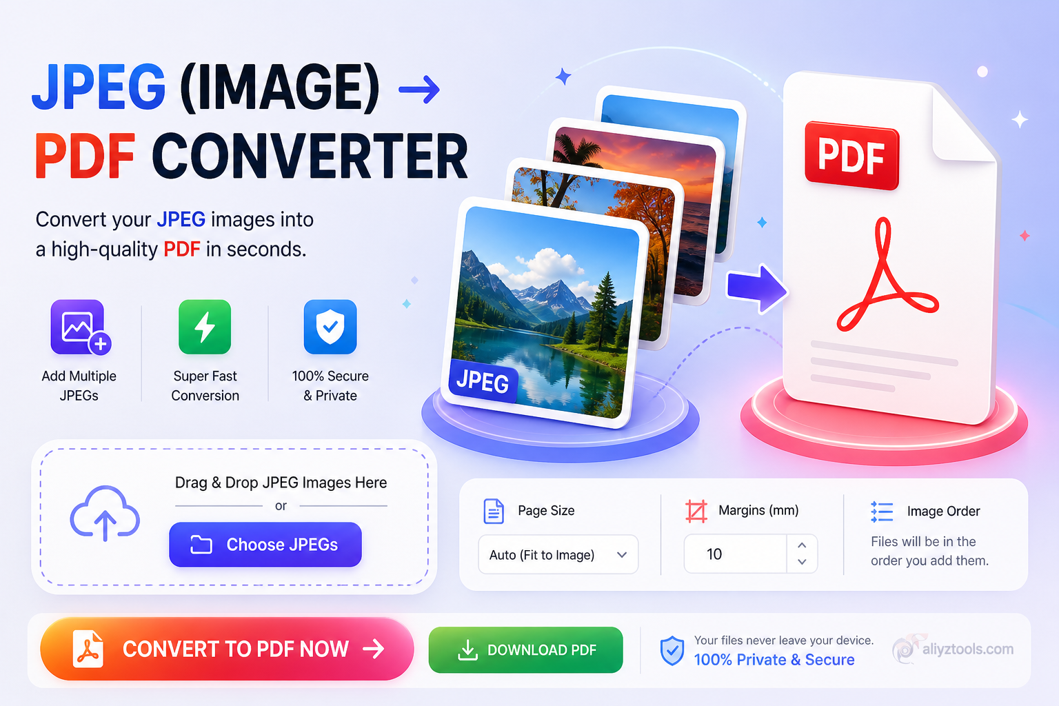 JPEG Image to PDF Converter