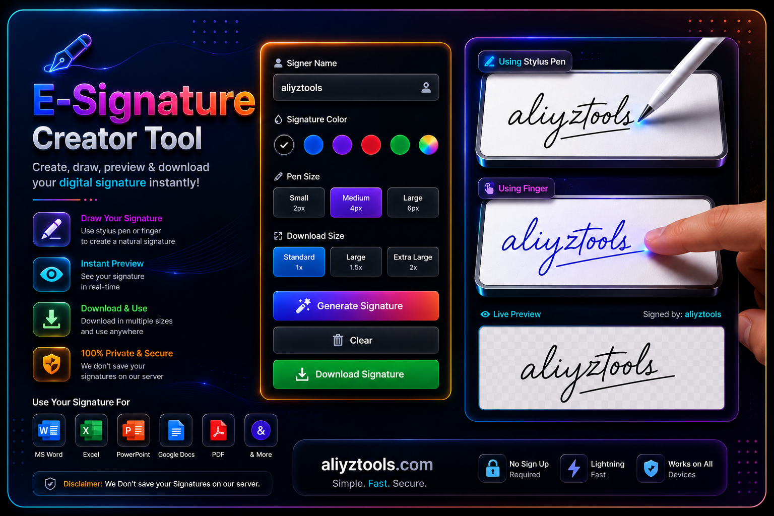 eSignature Creator Tool