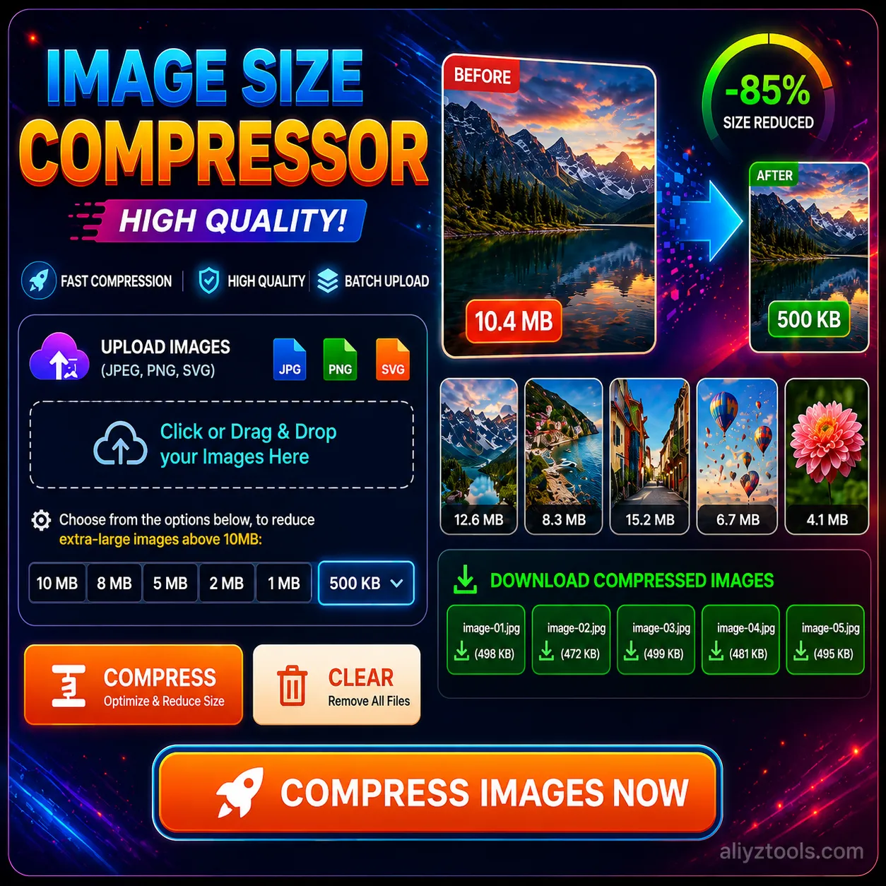 Image Size Compressor (Fast-High Quality)